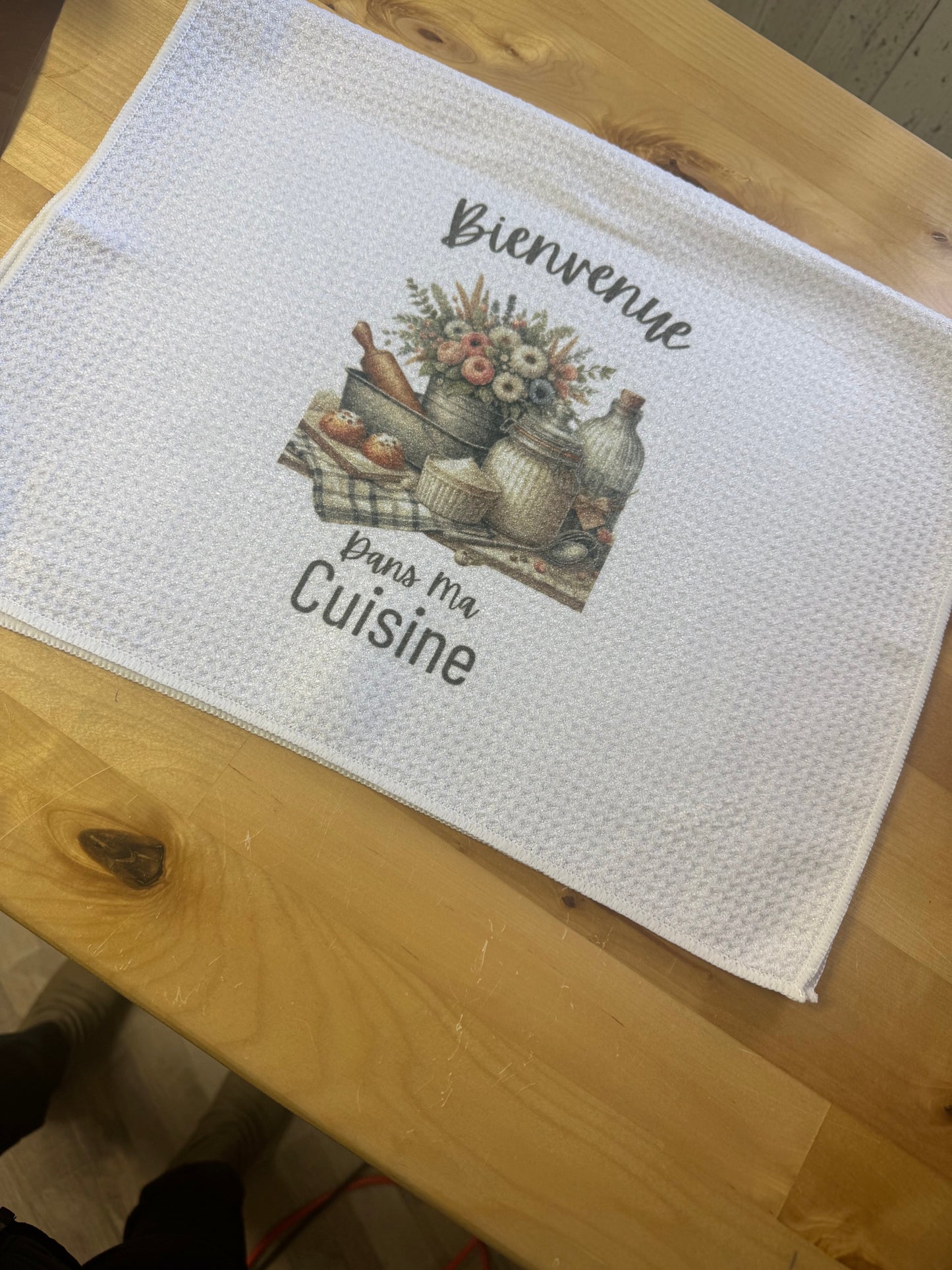 Linge à vaisselle gaufré 16 x 24 po