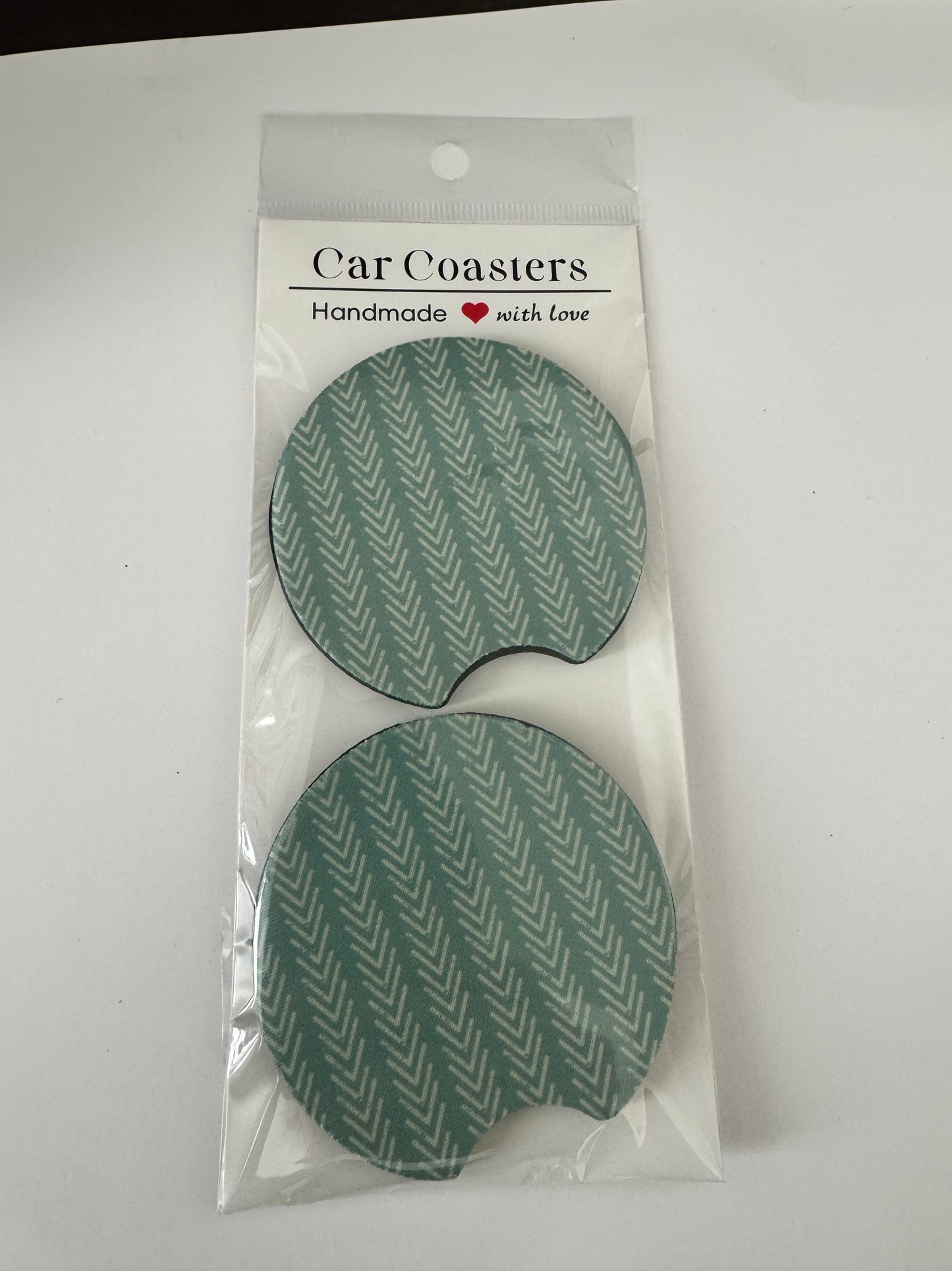 Sous-verres d’auto | Vert à flèches