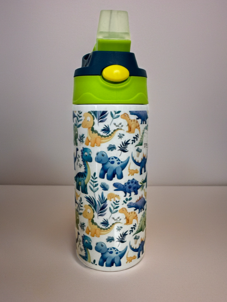 Bouteille 12 oz pour enfants – Motif Dinosaures