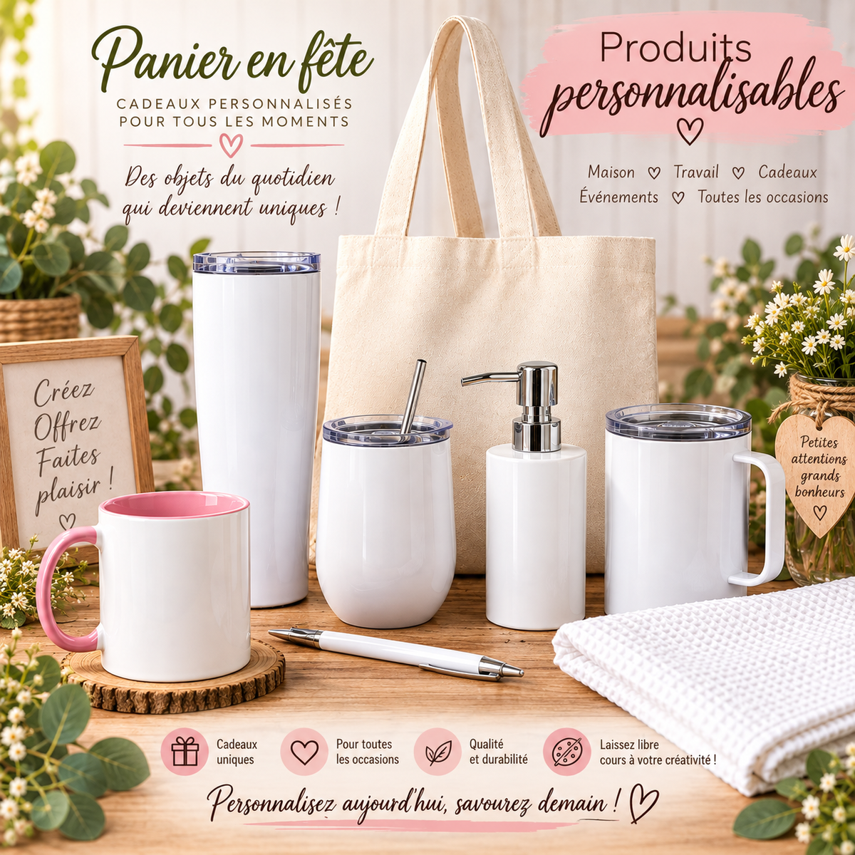 🎁 Produits personnalisables