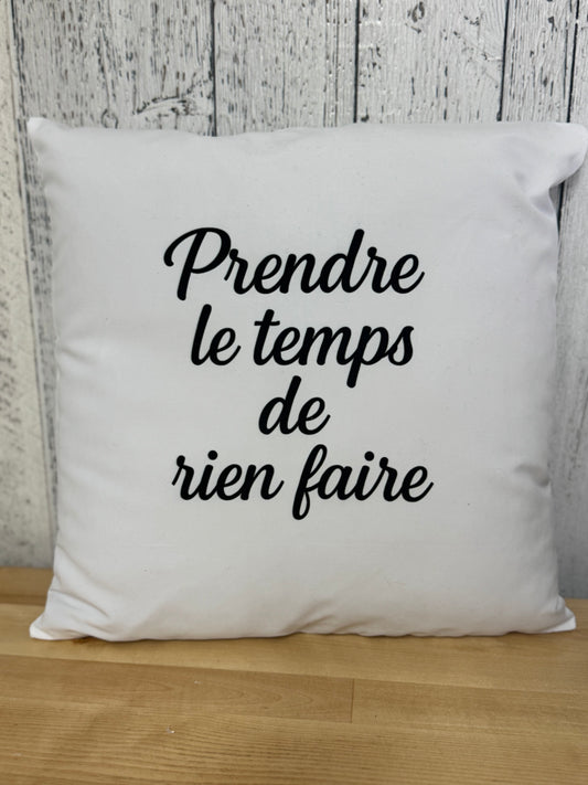Coussin + housse de coussin | Prendre le temps