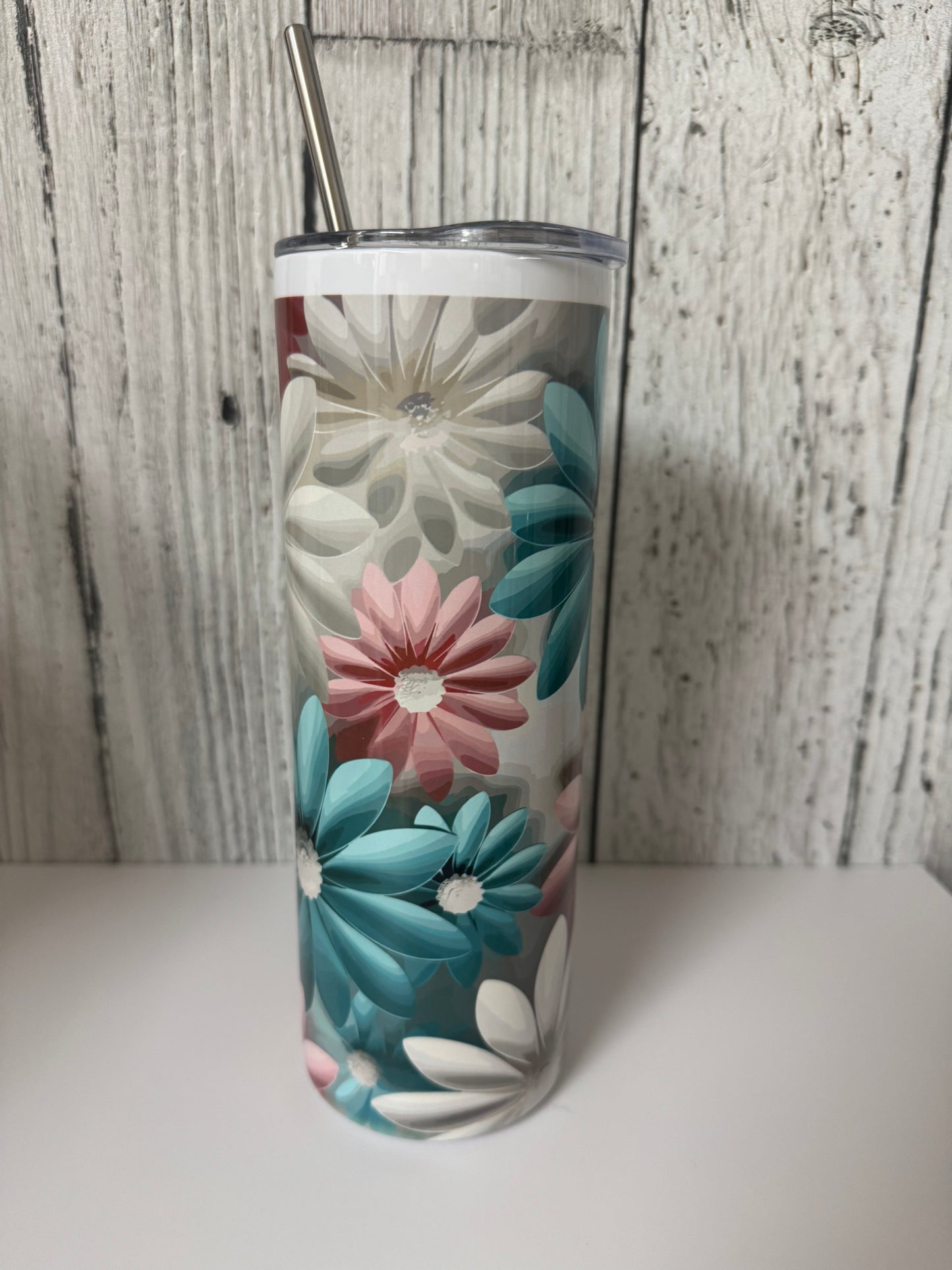 Gobelet 20 oz. marguerites 3D
