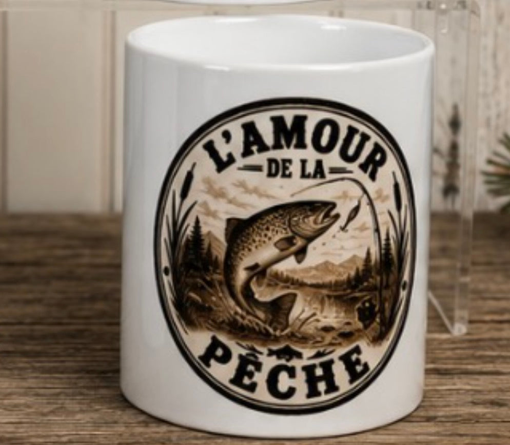 Tasse 15 oz – L’amour de la chasse