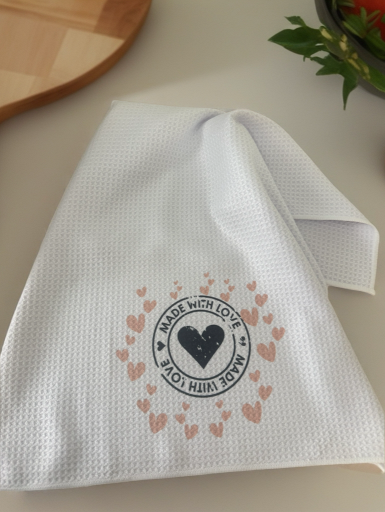 Linge à vaisselle gaufré 16 x 24 po | Made with love