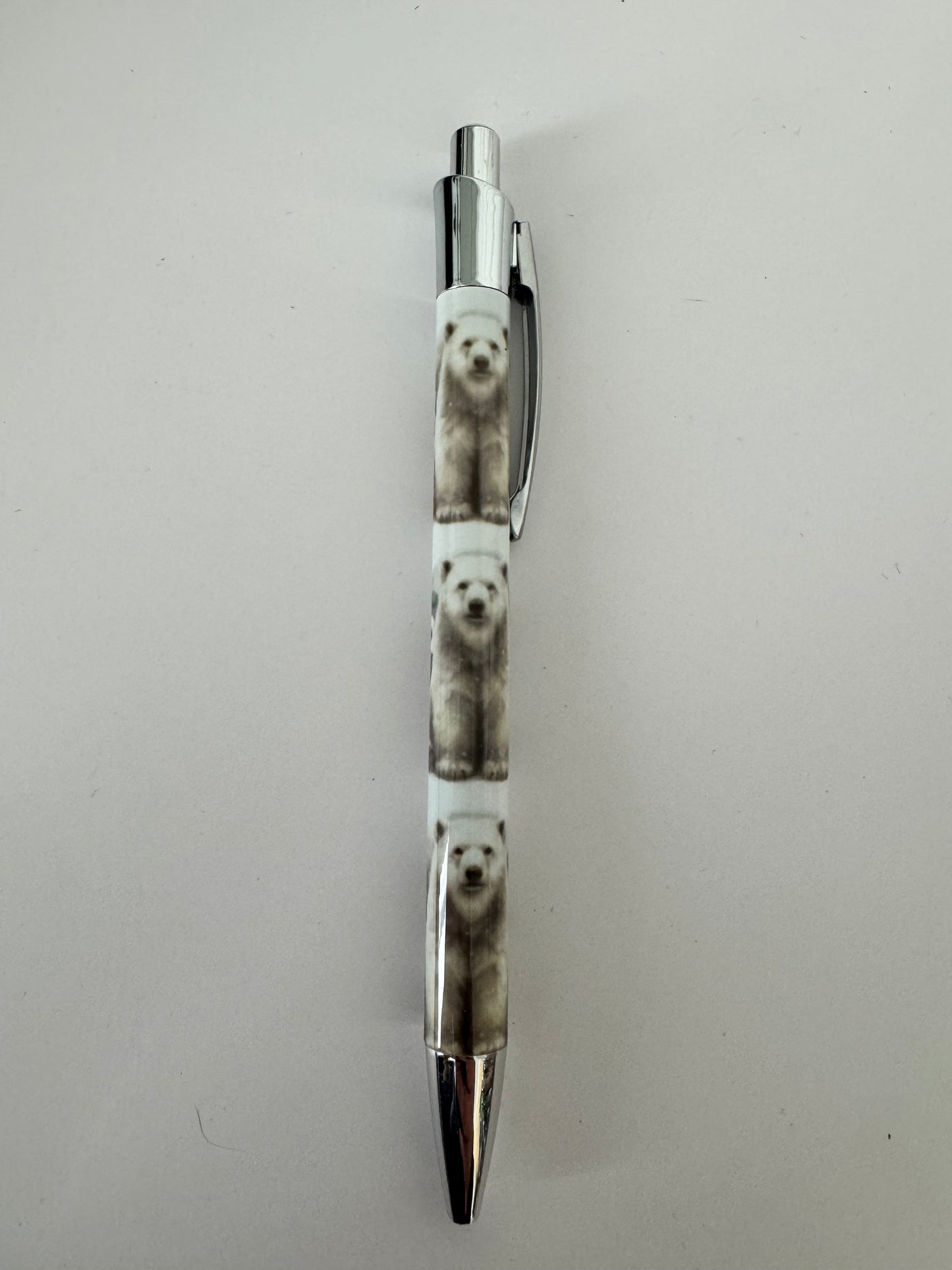 Stylos sublimés avec clip  – Ours polaire