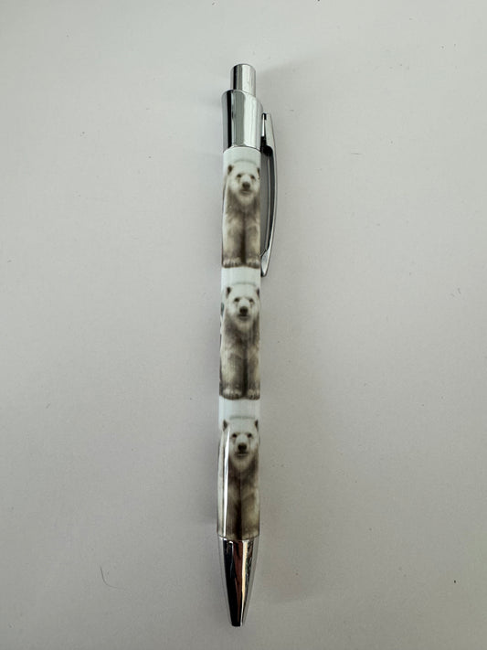 Stylos sublimés avec clip  – Ours polaire