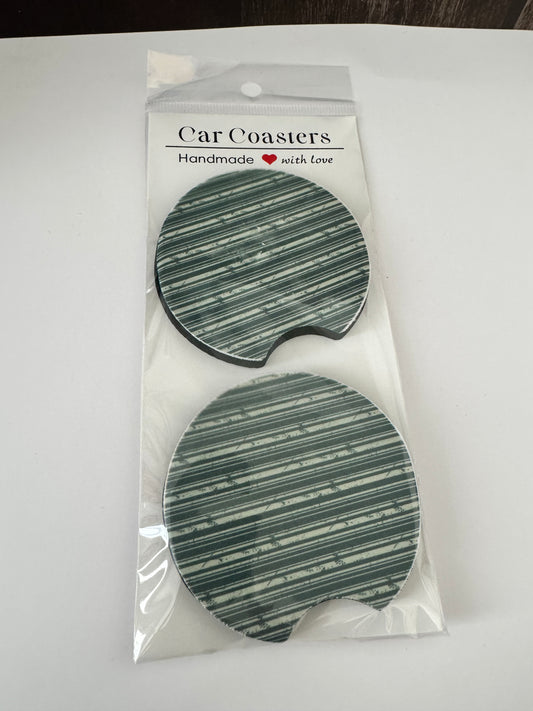 Sous-verres d’auto | Vert à rayures