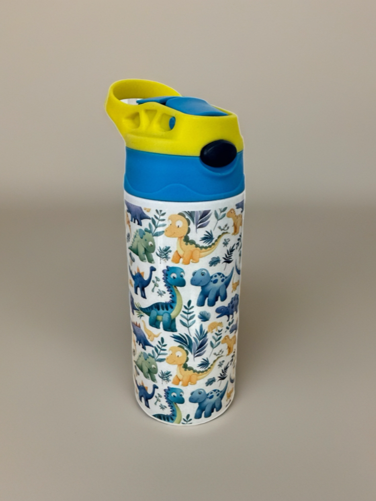 Bouteille 12 oz pour enfants – Motif Dinosaures