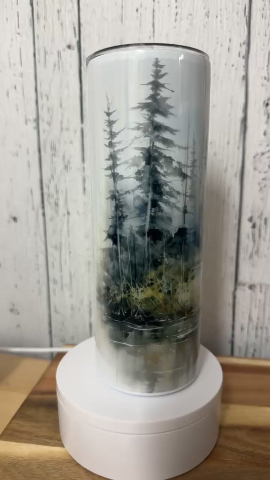 Verre Thermos 20 oz.| Orignal et forêt